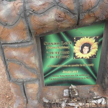 LEFF Susanna Magdalena 1958-1998