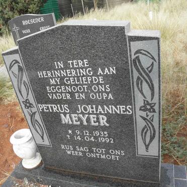 MEYER Petrus Johannes 1935-1992