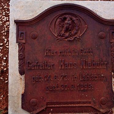 NIEBUHR Hans 1873-1899