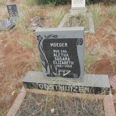 OOSTHUIZEN Aletha Susara Elizabeth 1881-1960