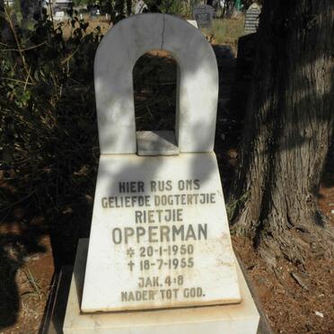 OPPERMAN Rietjie 1950-1955