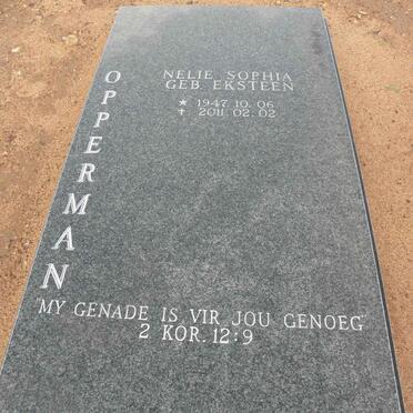 OPPERMAN Nelie Sophia nee EKSTEEN 1947-2011