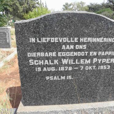 PYPER Schalk Willem 1878-1953