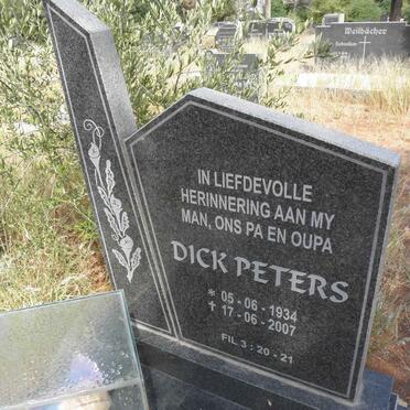 PETERS Dick 1934-2007