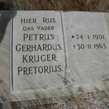 PRETORIUS Petrus Gerhardus Kruger 1901-1963