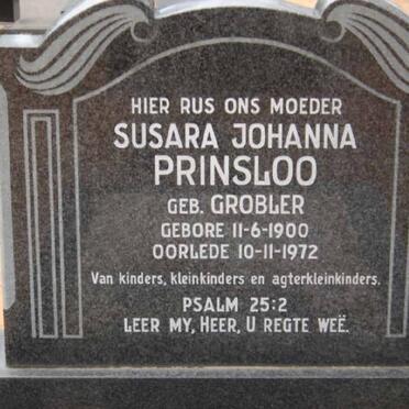 PRINSLOO Susara Johanna nee GROBLER 1900-1972