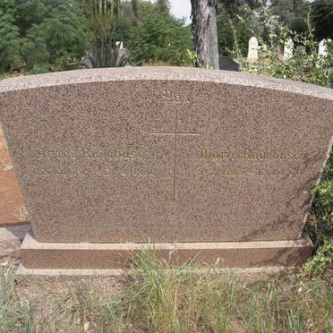 RÜDEBUSCH Alfred 1889-1960 &amp; Mary 1885-1970