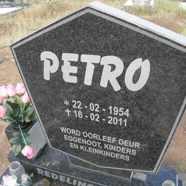 REDELINGHUYS Petro 1954-2011