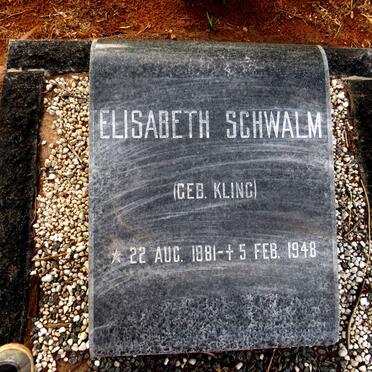 SCHWALM Elisabeth nee KLING 1881-1948