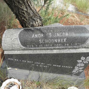 SCHOONBEE Andries Jacobus 1954-1975