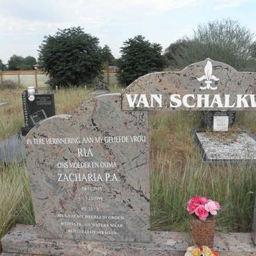 SCHALKWYK Zacharia P.A., van 1945-1999