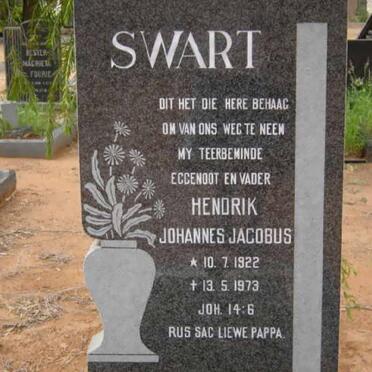 SWART Hendrik Johannes Jacobus 1922-1973
