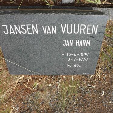 VUUREN Jan Harm, Jansen van 1899-1978