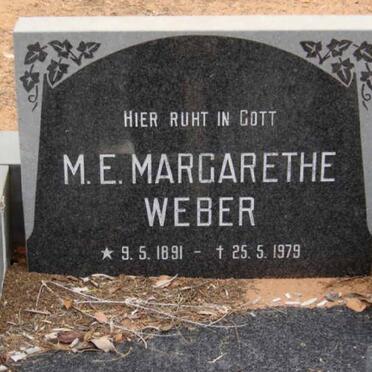 WEBER M.E. Margarethe 1891-1979