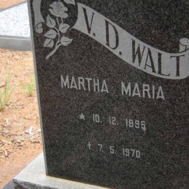 WALT Martha Maria, v.d. 1895-1970