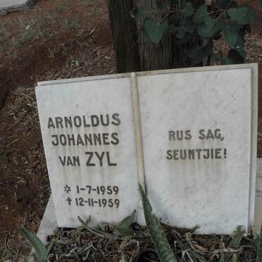 ZYL Arnoldus Johannes, van 1959-1959