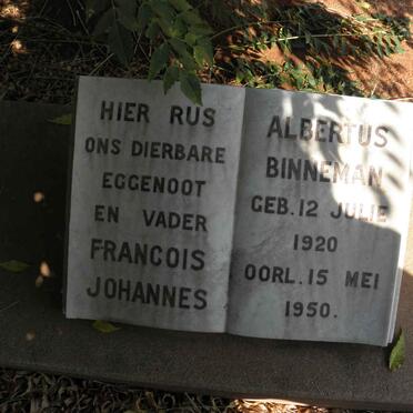 BINNEMAN Francois Johannes Albertus 1920-1950