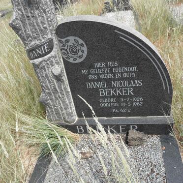 BEKKER Daniel Nicolaas 1926-1982