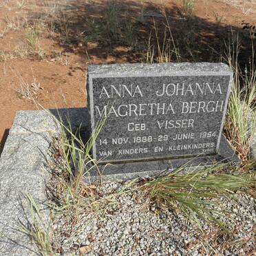 BERGH Anna Johanna Magretha nee VISSER 1888-1954