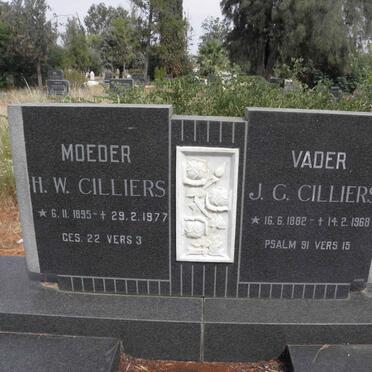 CILLIERS J.G. 1882-1968 &amp; H.W. 1895-1977