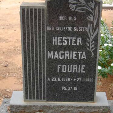 FOURIE Hester Magrieta 1896-1969