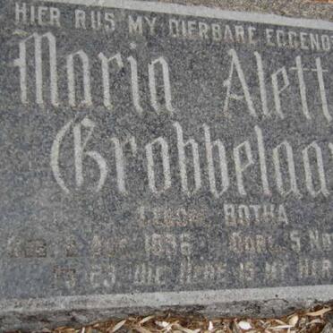 GROBELAAR Maria Aletta nee BOTHA 1??6-19?8