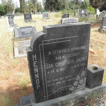 HENNOP Jan Christiaan Andries 1927-1969