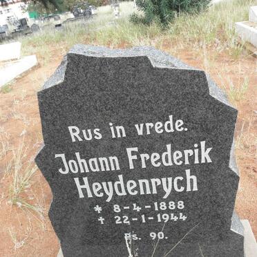 HEYDENRYCH Johann Frederik 1888-1944