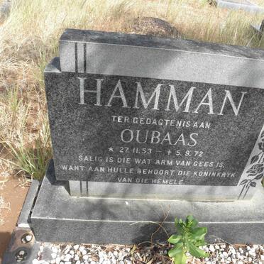 HAMMAN Oubaas 1953-1972
