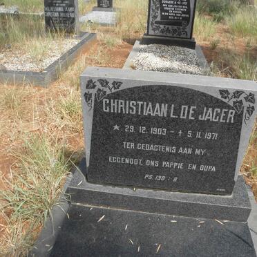 JAGER Christiaan L., de 1903-1971