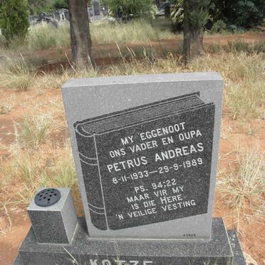 KOTZE Petrus Andreas 1933-1989
