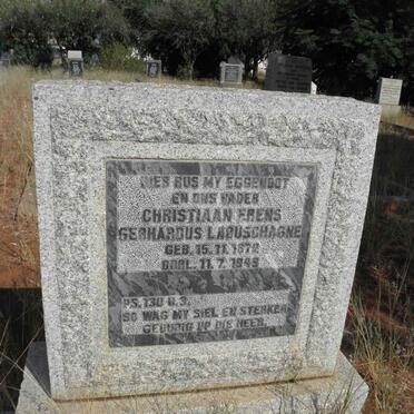 LABUSCHAGNE Christiaan Erens Gerhardus 1872-1949