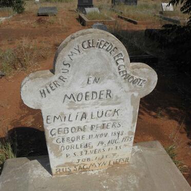 LUCK Emilia nee PETERS 1898-1935