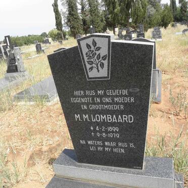 LOMBAARD M.M. 1899-1979