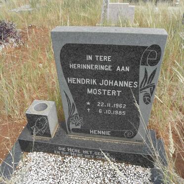 MOSTERT Hendrik Johannes 1962-1985