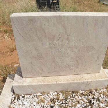 MUNKELT Ursula M.B. nee KOY 1925-1980