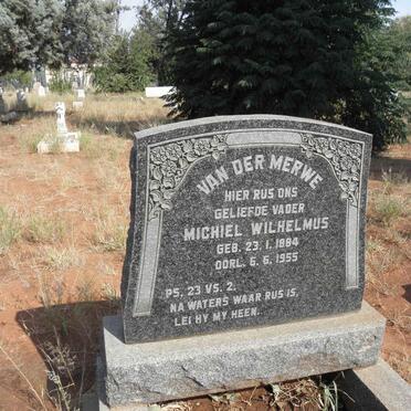 MERWE Michiel Wilhelmus, van der 1884-1955