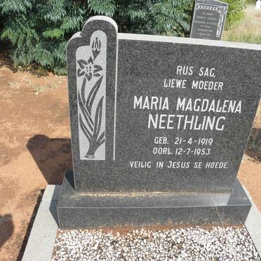 NEETHLING Maria Magdalena 1919-1953