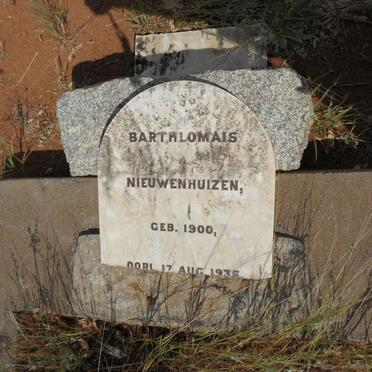 NIEUWENHUIZEN Barthlomais 1900-1935