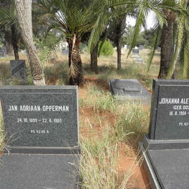 OPPERMAN Jan Adriaan 1899-1965 &amp; Johanna Aletta OOSTHUIZEN 1904-1993