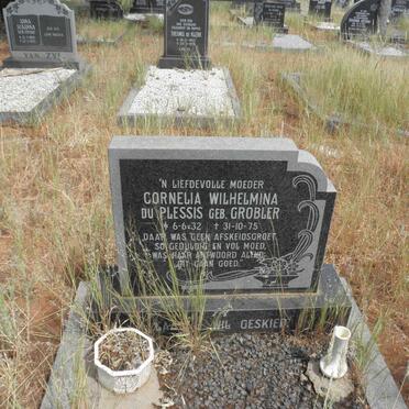 PLESSIS Cornelia Wilhelmina, du nee GROBLER 1932-1975