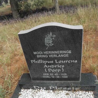 PLESSIS Phillipus Lourens Andries, du 1928-1999