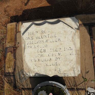 PRINSLOO Joachim Willem 1958-1958