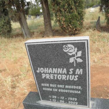 PRETORIUS Johanna S.M. 1929-2009