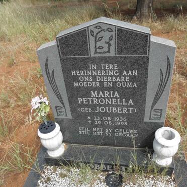 ROBBERTS Maria Petronella nee JOUBERT 1936-1993