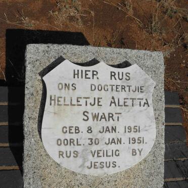 SWART Helletje Aletta 1951-1951