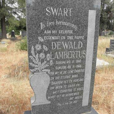 SWART Dewald Lambertus 1902-1968
