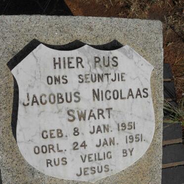 SWART Jacobus Nicolaas 1951-1951