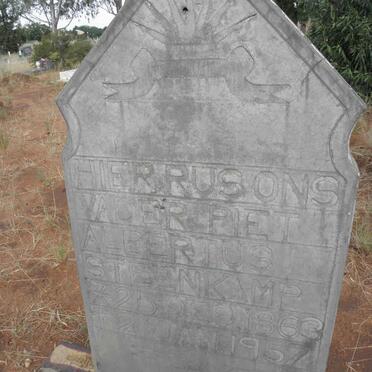 STEENKAMP Piet Albertus 1863-1954