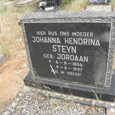 STEYN Johanna Hendrina nee JORDAAN 1856-1897